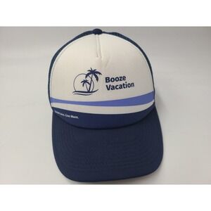 Booze Vacation Drink Less Live More‎ Pukka Mesh Trucker Snapback Hat Cap Travel